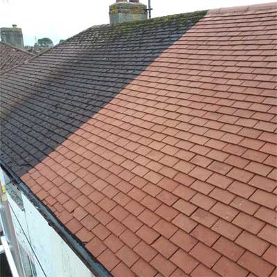 roof tile cleaning
